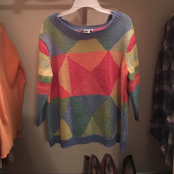 Vintage Sweaters - Vintage Geometric Sweater🔸