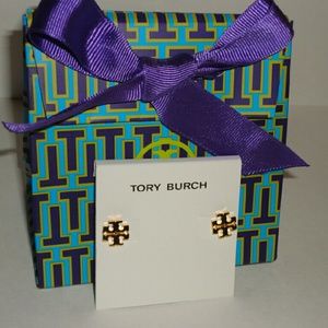 Authentic Tory Burch T  stud earrings