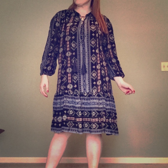 Anthropologie Ikat Pattern dress