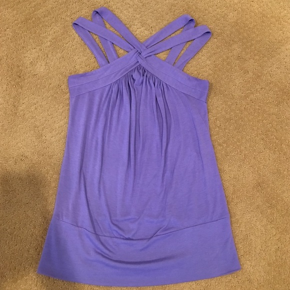 Cute multi strap purple top