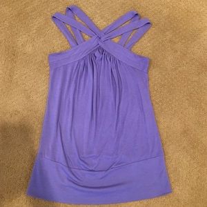 Cute multi strap purple top