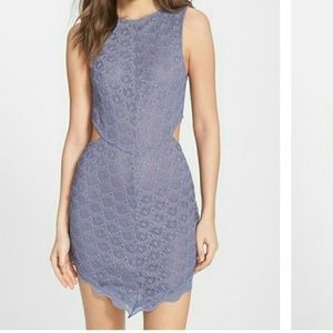 Free People Scalloped Midnight Hour Lace Dress