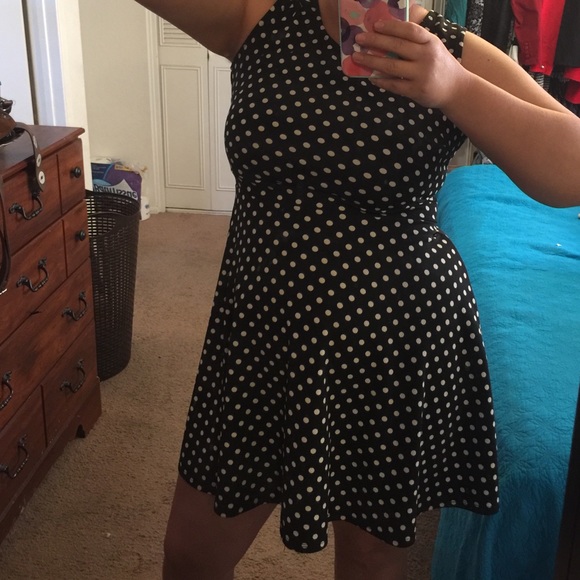 Gilli polka dot dress