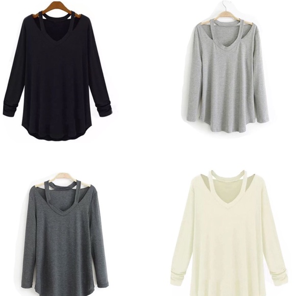 Strappy T shirt Ivory - Picture 2 of 2