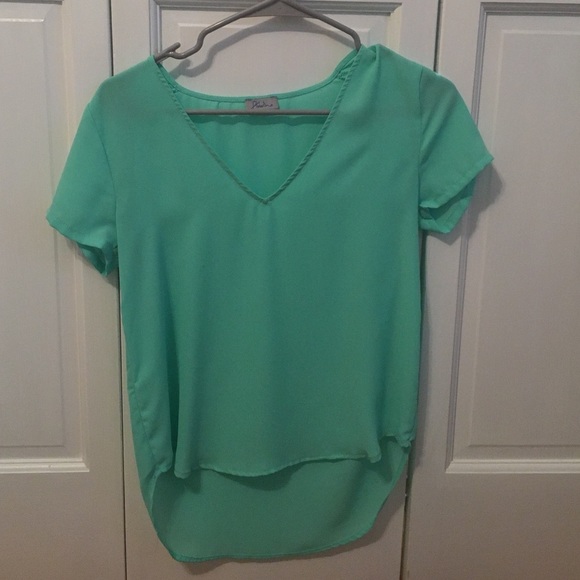 Teal blouse