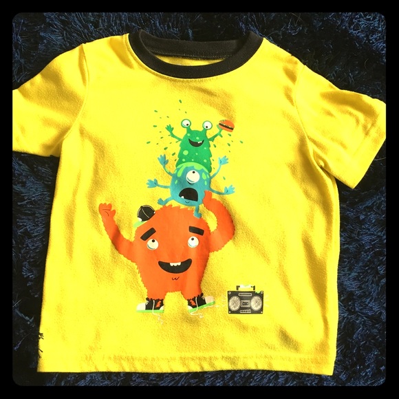 Yellow monster mash 4T t-shirt