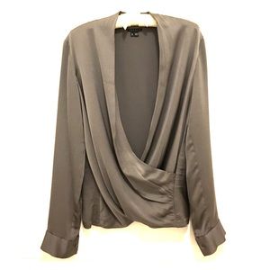 Worn once - grey/silver theory blouse - size small