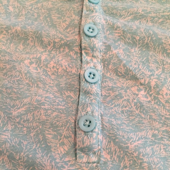 Alternative organic pattern teal cami wrounded hem - Picture 3 of 4