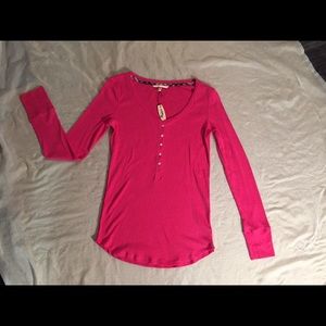 Victoria's Secret Thermal Pajama Top - Pink
