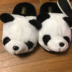 Panda bear slippers
