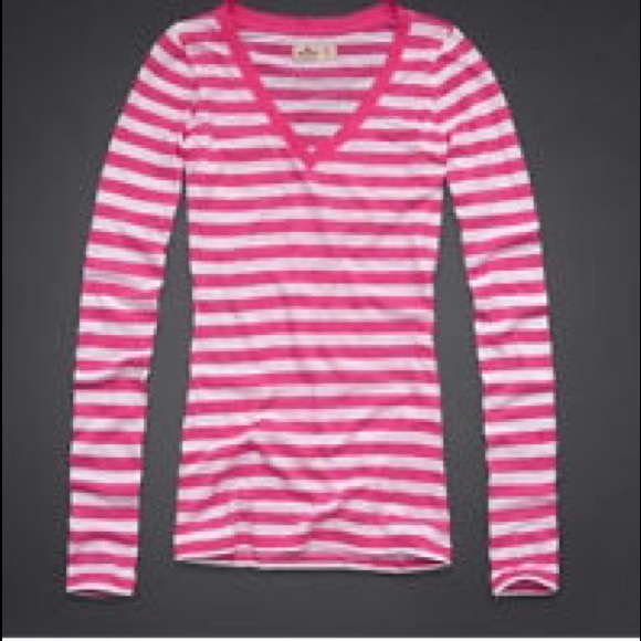Hollister Long Sleeve V Neck