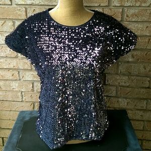 Sequined Pullover Tee Shirt