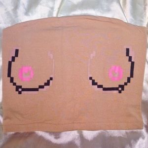 Omighty Omweekend pixel tube top Unif Nasty Gal