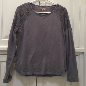 Top with Lace Design on Back
