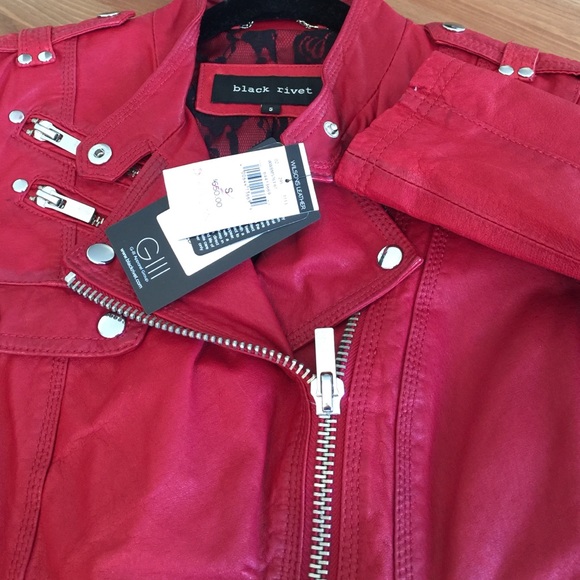Black Rivet Rock-n-Roll Cycle Jacket - Picture 3 of 4