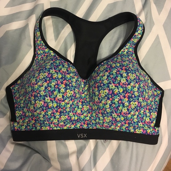 VS sports bra - multi color floral print