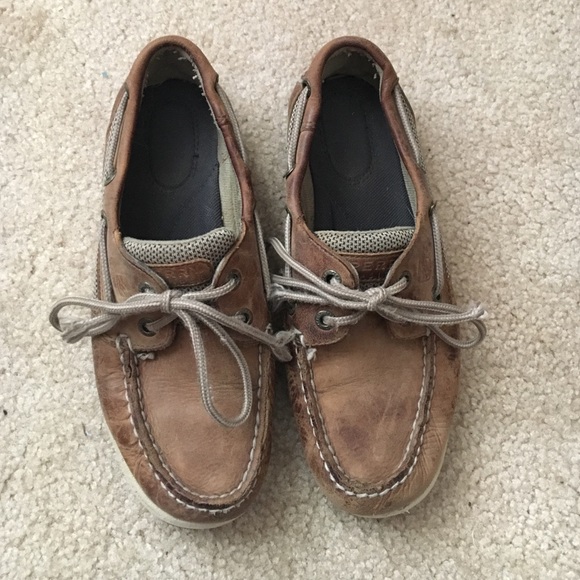 Women's dark tan Sperry Top•sider
