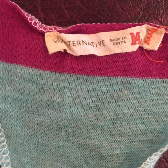 Alternative double green tank/ striped racer back - Picture 2 of 4