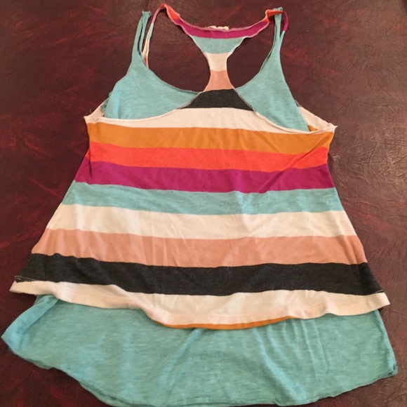 Alternative double green tank/ striped racer back - Picture 4 of 4