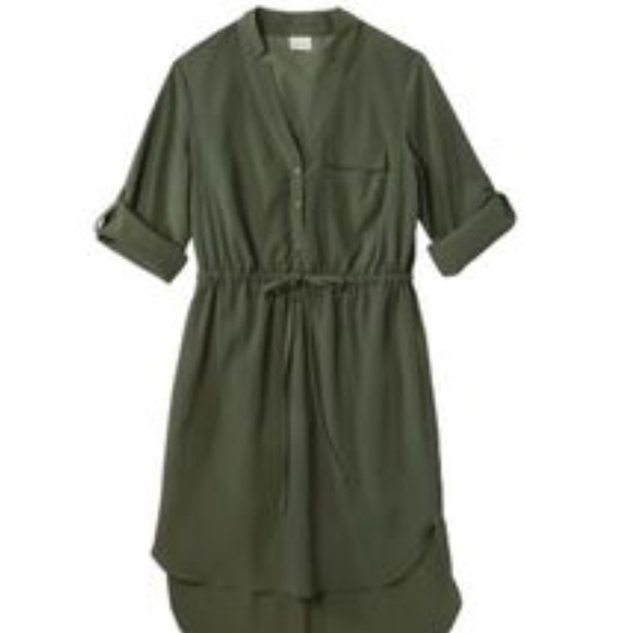 Green utility dress