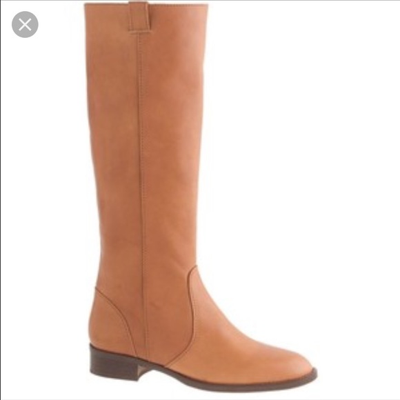 J.Crew Dix Tab roasted chestnut leather boots