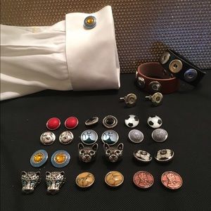 Men's accessory interchangeable SNAP gift set.