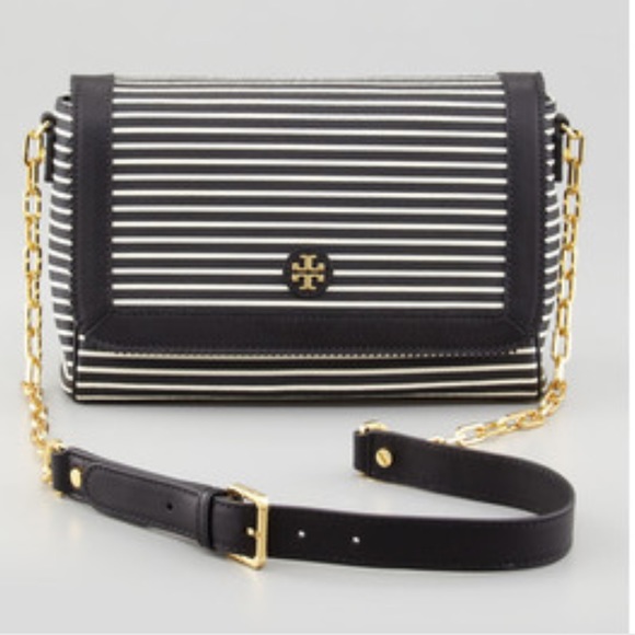 Tory Butch Vivia crossbody black and white