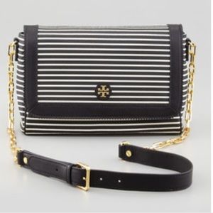 Tory Butch Vivia crossbody black and white