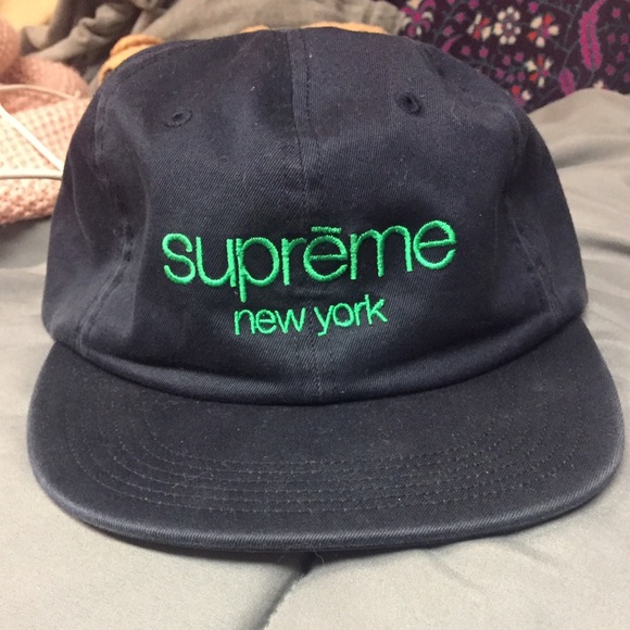 SUPREME twill 6-Panel Flatbill Hat