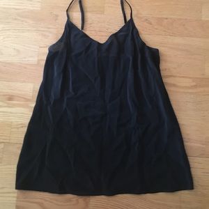 Jcrew silk camis black and navy
