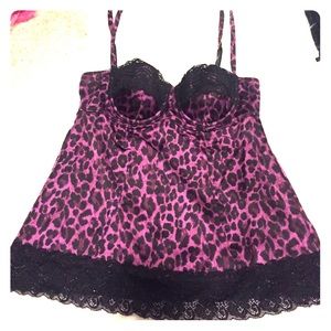 Purple cheetah corset