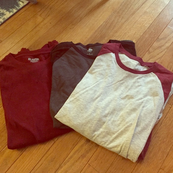 Three Men Medium Long sleeve Old Navy Tops