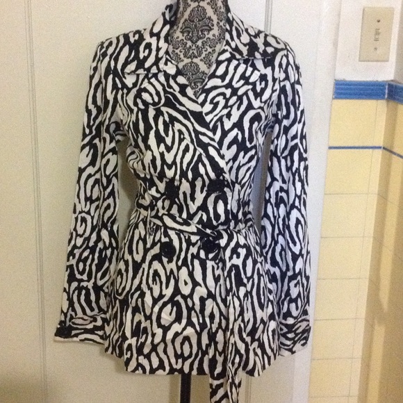 Black and white jacket