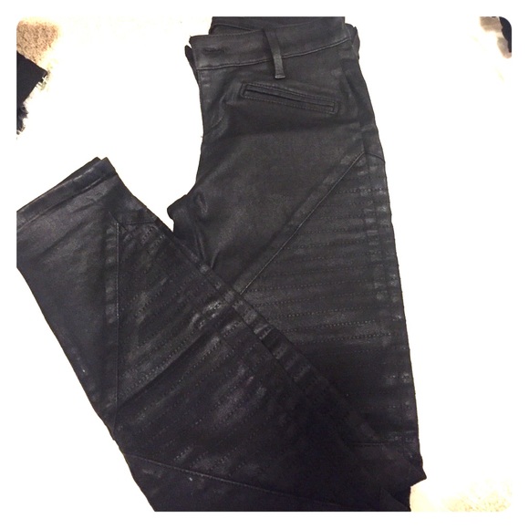 Guess coated biker jeans
