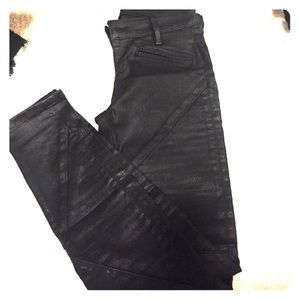 Guess coated biker jeans