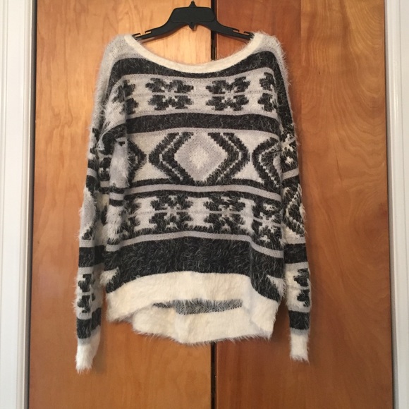 NWOT Express Fuzzy Sweater - Picture 2 of 3