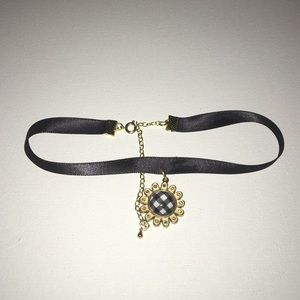Lovely Choker with Antique Gold Charm