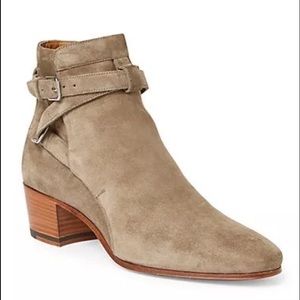 Saint Laurent Blake Jodphur Suede Boots 37.5 7.5