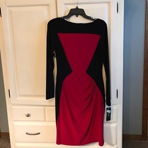 Ralph Lauren red and black dress - size 6