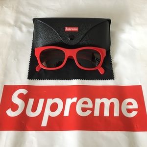 Supreme "Wallace" Sunglasses in Red and Gold