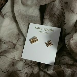 HP 12/19! Kate Spade Gold Kiss Me Earrings