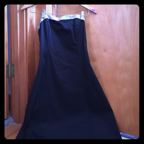 White House black market strapless cocktail dress