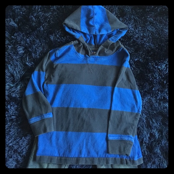 Boys 3T blue and black hoodie & 4T boot cut jeans - Picture 1 of 4