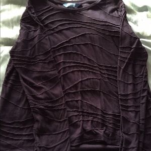 Simply Vera Wang purple long sleeved shirt