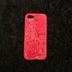 iPhone 5 rose rubber case