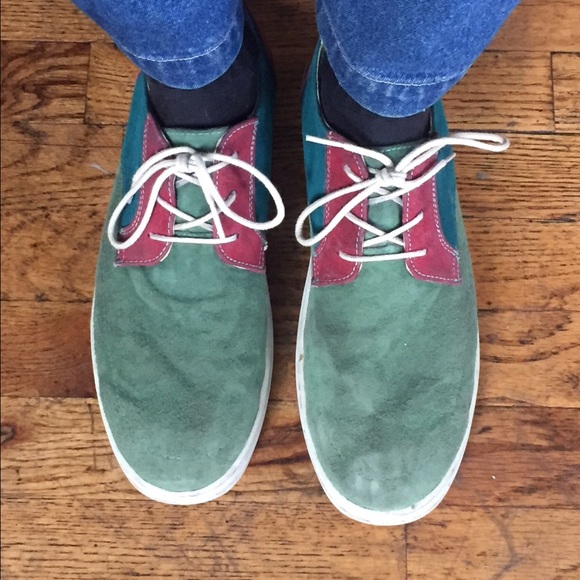 Comme des Garcons SHIRT suede lace-up shoes