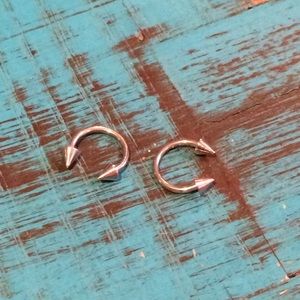 18g Surgical Steel Spike Horseshoe