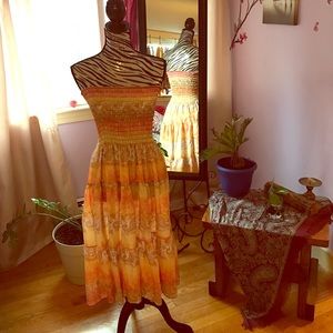 Orange and yellow sundress