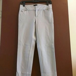 Light gray Cynthia Rowley stretch skinny pants