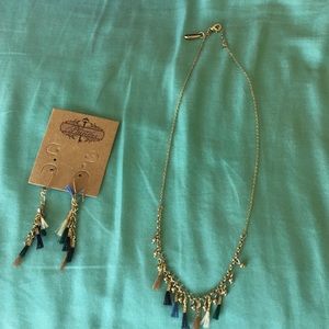 Plunder earrings & necklace set